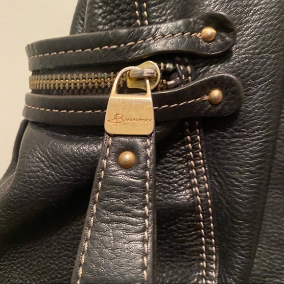 B. Makowsky Black Leather tote bag - Picture 3 of 16